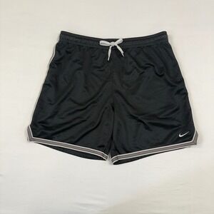 Vintage Nike Silver Tag Women's Black Mesh Shorts Athletic Gym Workout Size S